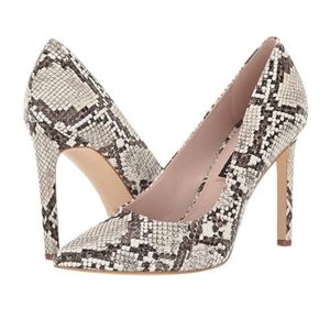 Snake Print Pumps